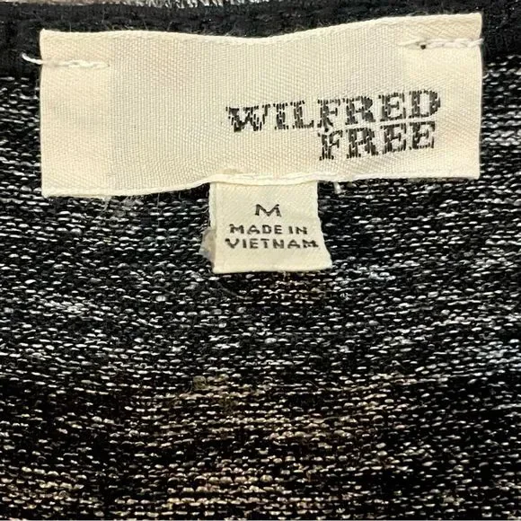 Aritzia Wilfred Free Heather Grey Katsia Ballet Wrap Top Sz. Medium - Picture 8 of 9